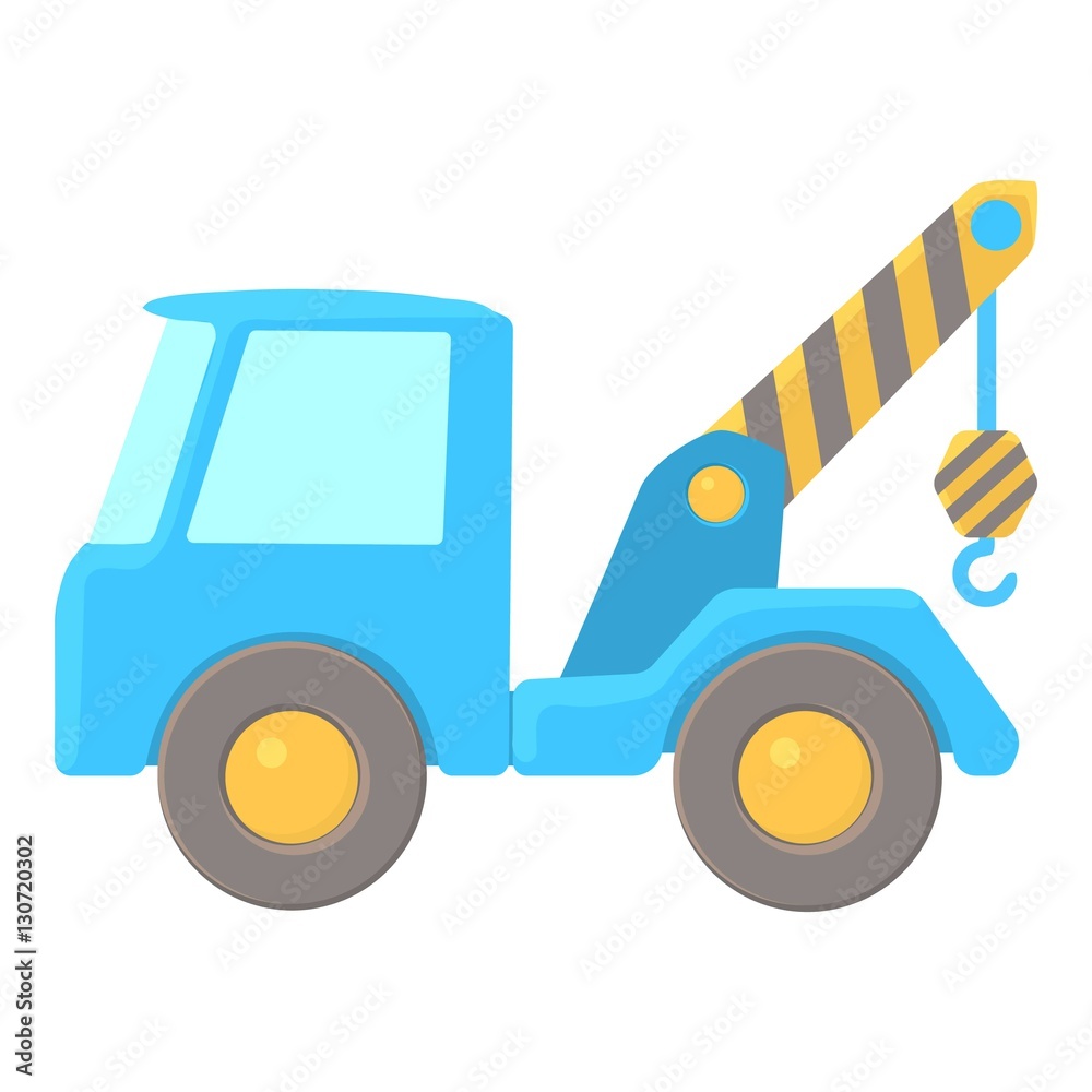 Crane icon. Cartoon illustration of crane vector icon for web