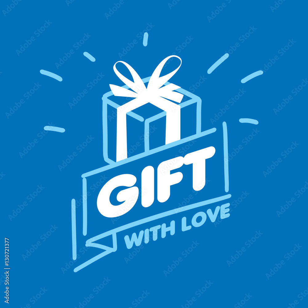 Fototapeta premium vector logo gift