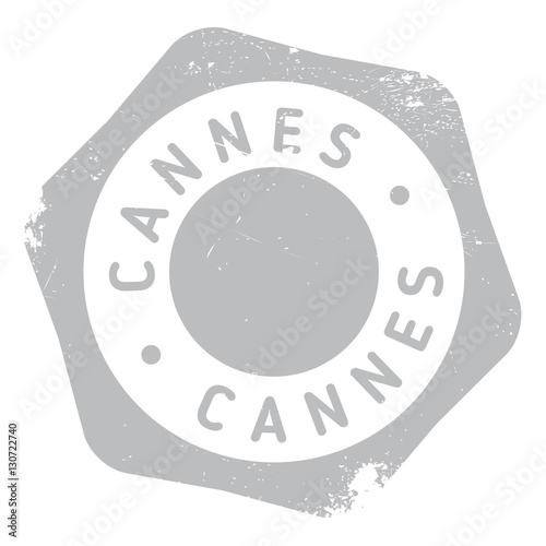 Cannes stamp rubber grunge