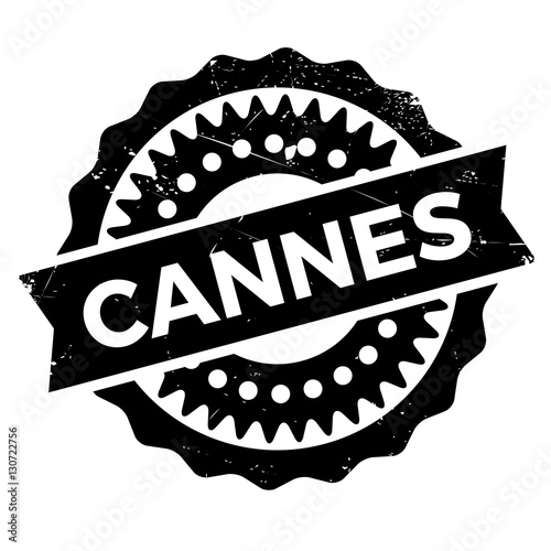 Cannes stamp rubber grunge