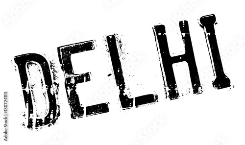 Delhi stamp rubber grunge