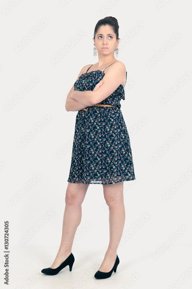 Beautiful woman doing different expressions in different sets of clothes: Beautiful woman doing different expressions in different sets of clothes: