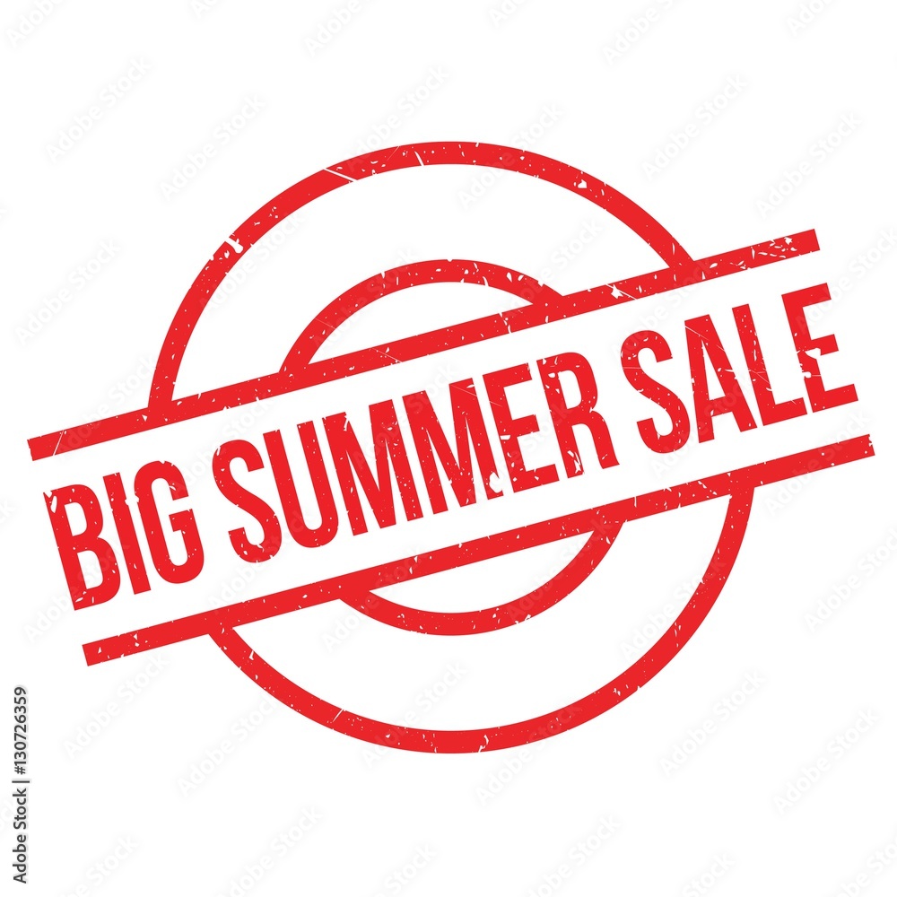 Big Summer Sale rubber stamp. Grunge design with dust scratches. Effects can be easily removed for a clean, crisp look. Color is easily changed. Big Summer Sale rubber stamp. Grunge design with dust scratches. Effects can be easily removed for a clean, crisp look. Color is easily changed.