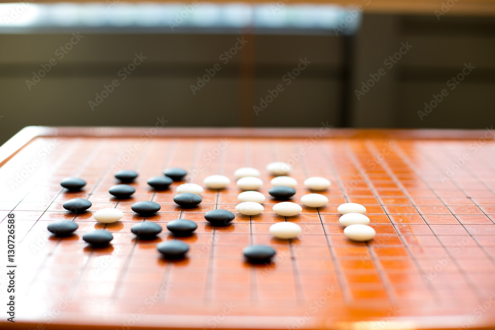 black and white stones on