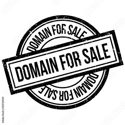Domain For Sale rubber stamp. Grunge design with dust scratches. Effects can be easily removed for a clean, crisp look. Color is easily changed.