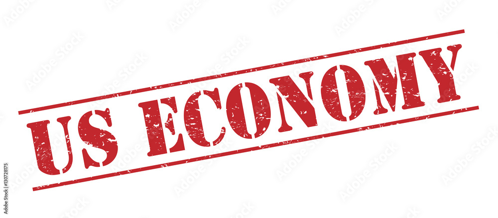 us economy red stamp on white background us economy red stamp on white background