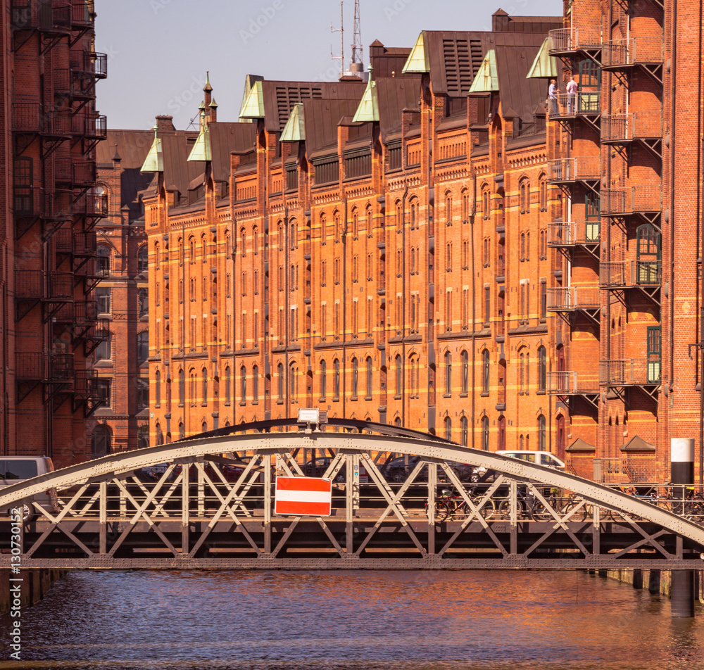 Naklejka premium Hamburg Speicherstadt