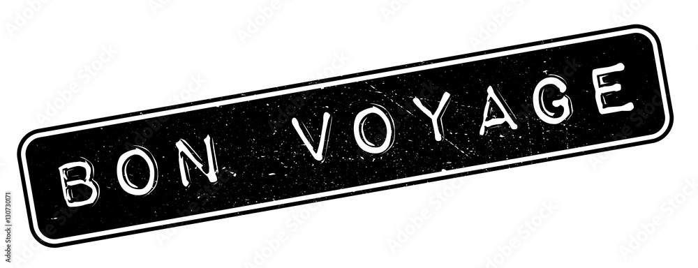 Фотография Bon Voyage rubber stamp