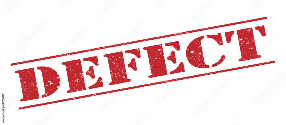 defect stamp on white background defect stamp on white background