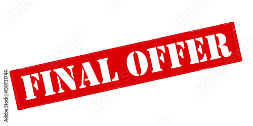 Final offer