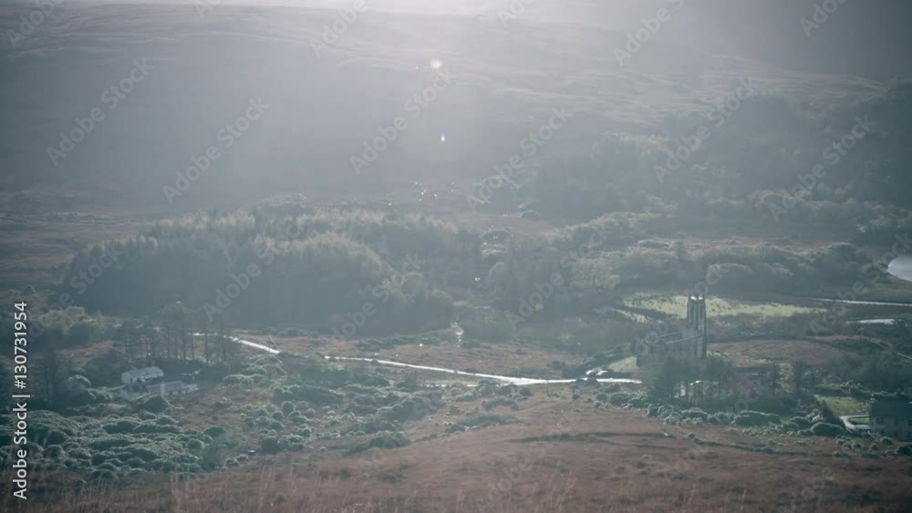 4k Shot of Mountains and Village in Ireland 4k Shot of Mountains and Village in Ireland