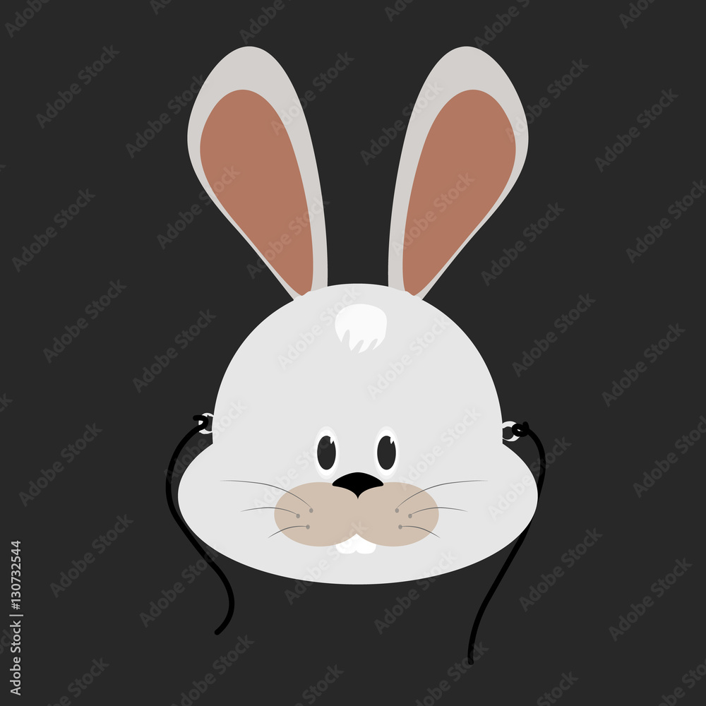 Obraz premium animal mask flat icon