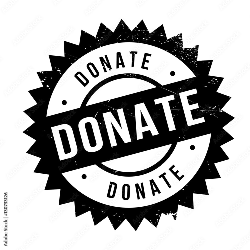Donate stamp. Grunge design with dust scratches. Effects can be easily removed for a clean, crisp look. Color is easily changed. Donate stamp. Grunge design with dust scratches. Effects can be easily removed for a clean, crisp look. Color is easily changed.
