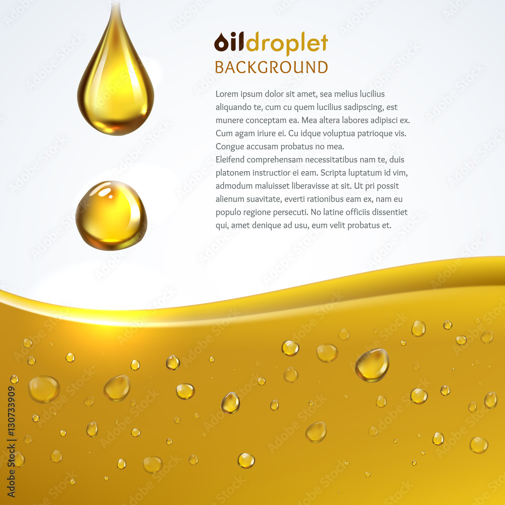 Oily drop wave background