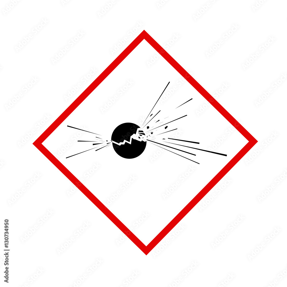 Pictogramme produits explosif