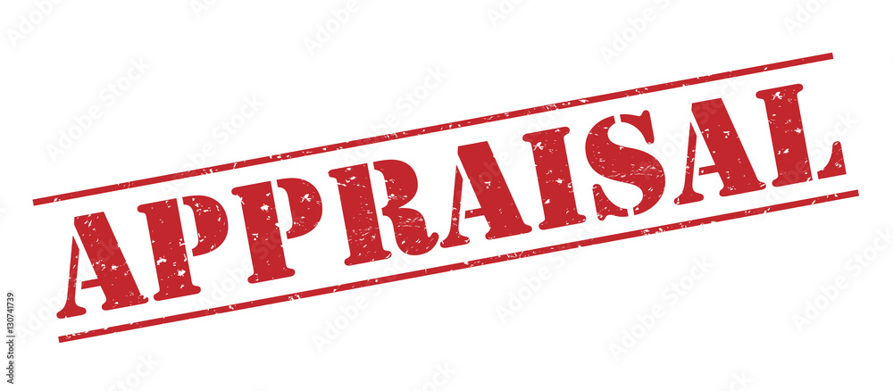 appraisal red stamp on white background appraisal red stamp on white background