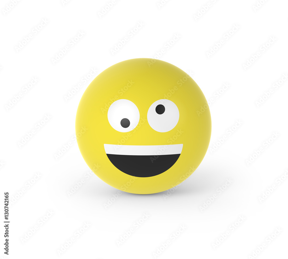Fototapeta premium Verrückter Smiley