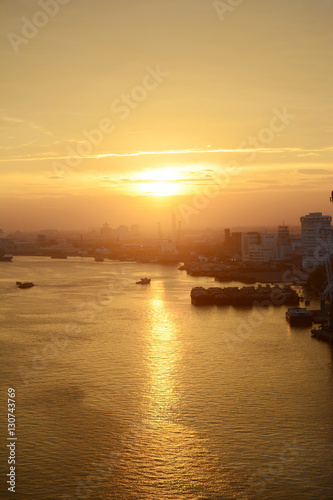  Chao phraya river Sunrise