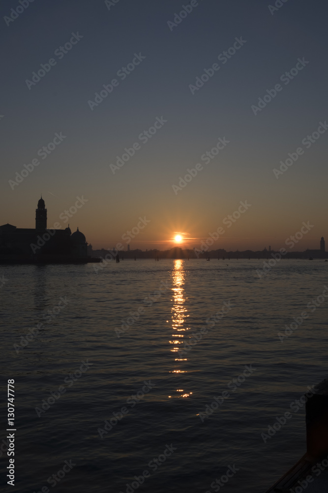 Sunset in Venice, Italy