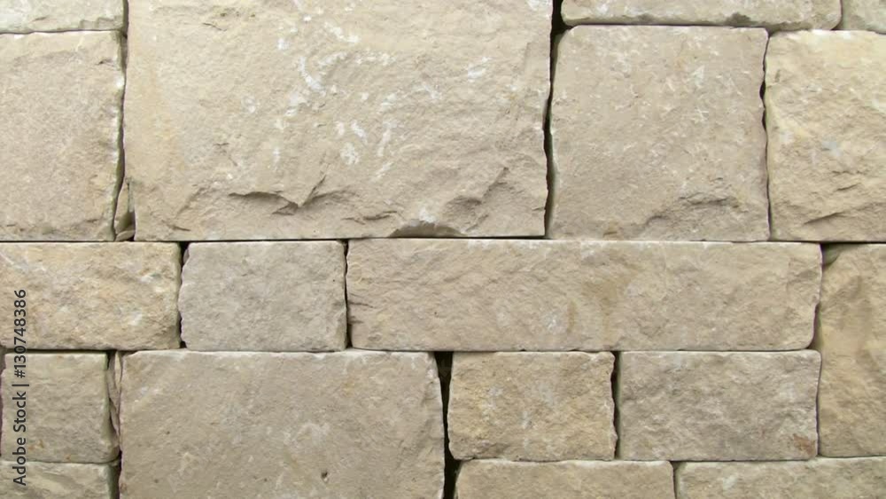Close up of stone tile, horizontal tracking Close up of stone tile, horizontal tracking