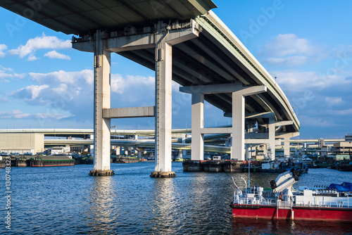 Fotografie 大阪　安治川と阪神高速