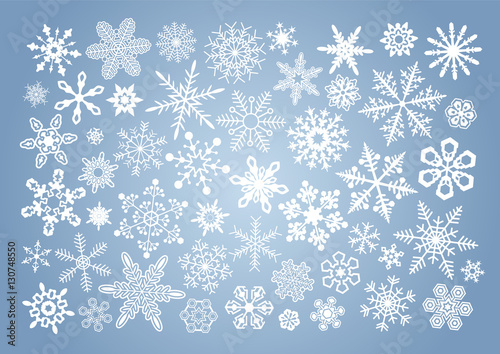 Snowflakes set