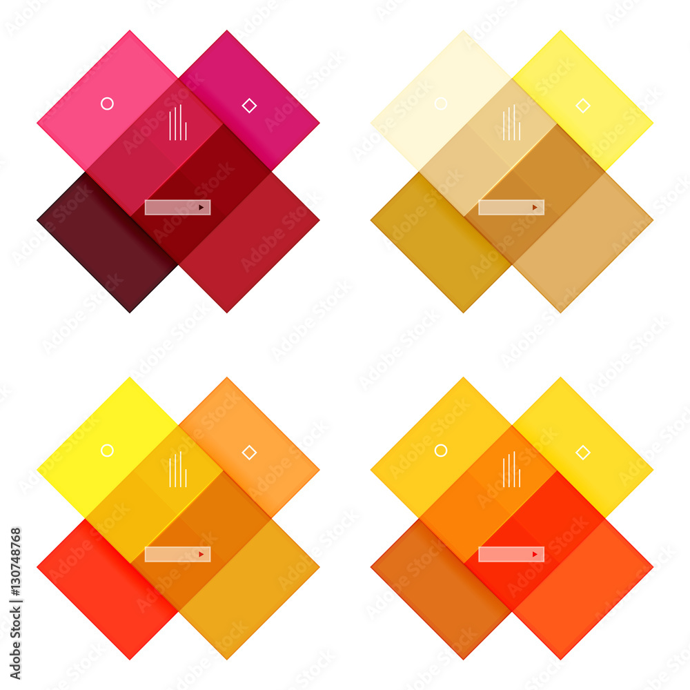Vector blank stripes and lines infographics templates Vector blank stripes and lines infographics templates