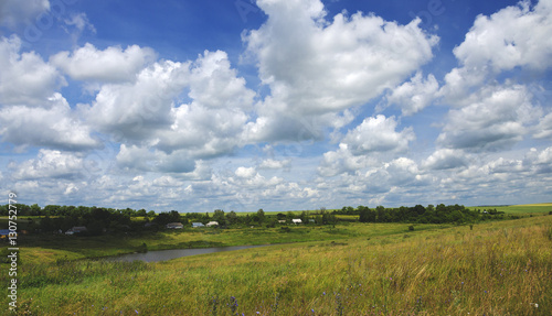 Summer countryside landscape