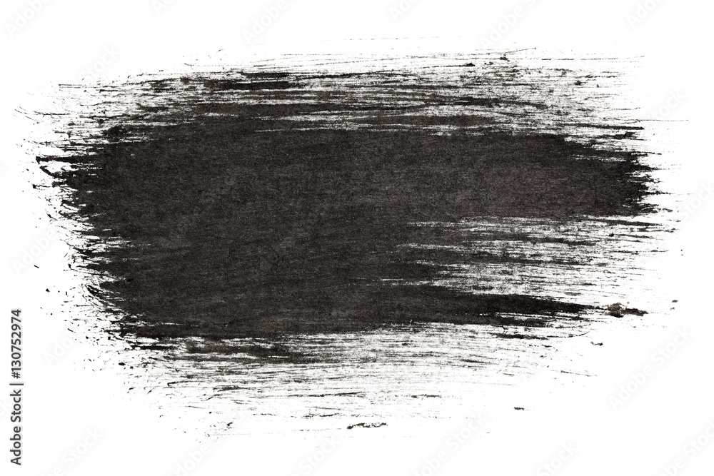 Black expressive ink strokes