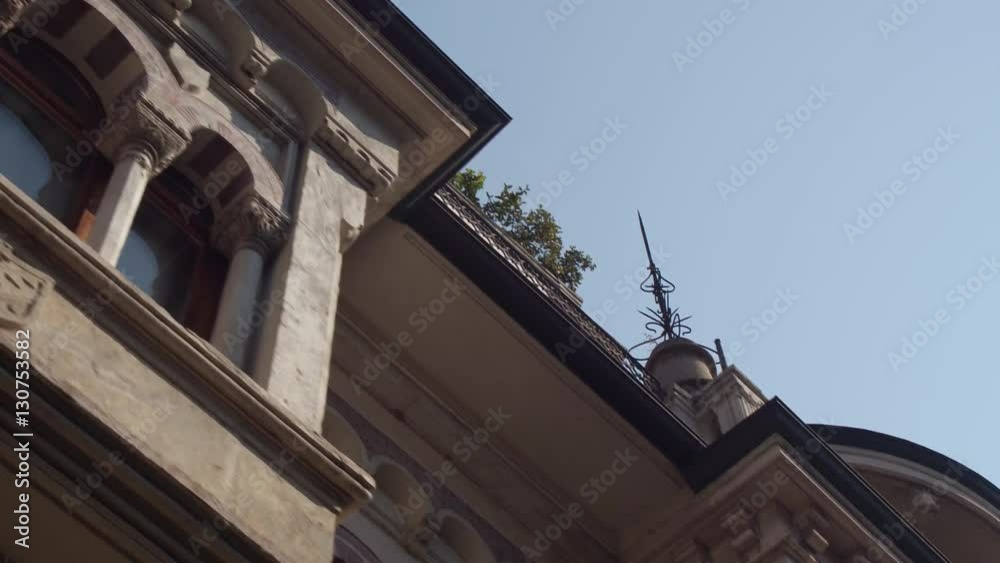 Beautiful historical facade with balconies in Verona Beautiful historical facade with balconies in Verona