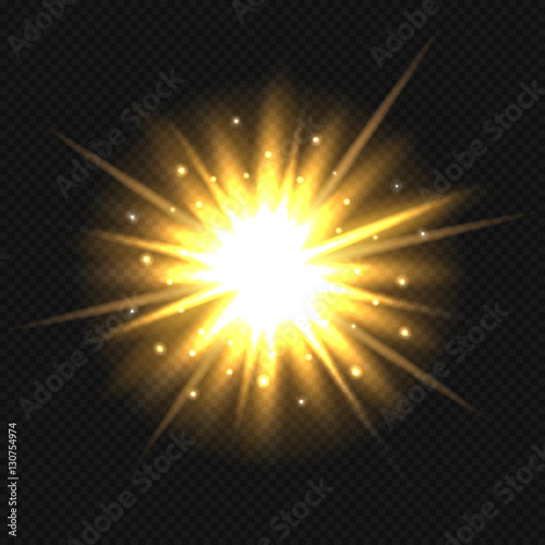 Bright orange explosion