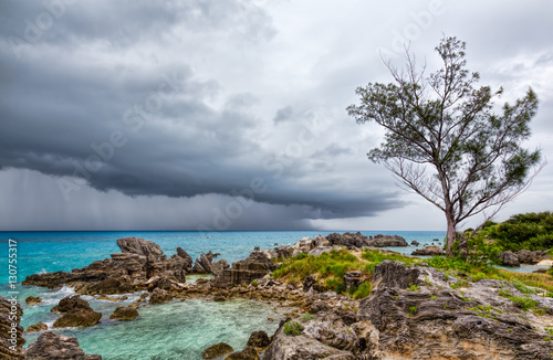 Thunderstorm at Tobacco Bay Beach in St. George's Bermuda