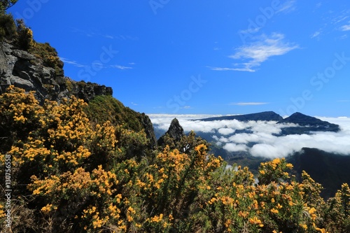 PITON MAIDO, LA REUNION, FRANCE : Mafate circus from viewpoint of piton Maido, La Reunion island, october, 2016
