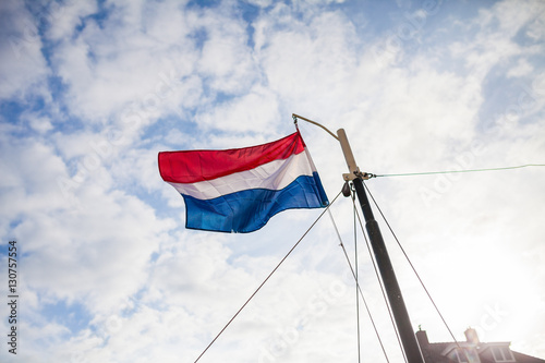 Close-up of dutch flag