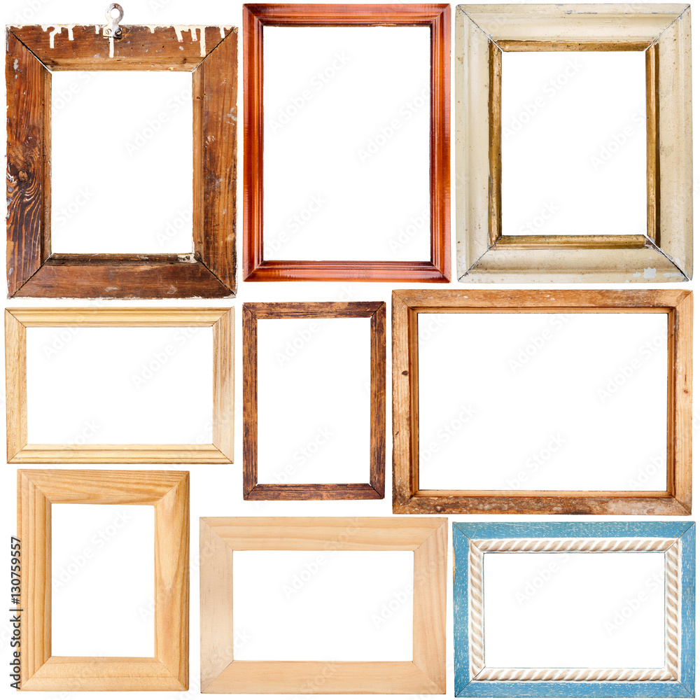 Collection of wooden frames Collection of wooden frames