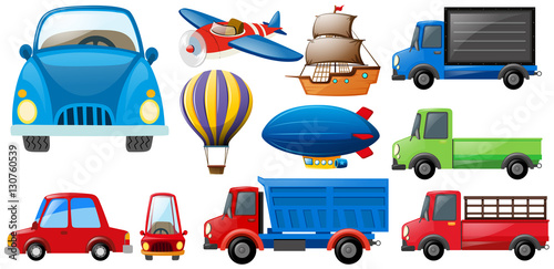 Different kinds of transportations