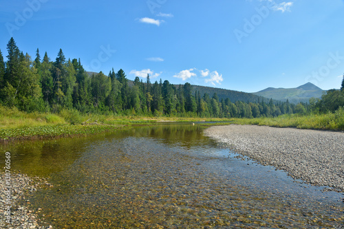 Russia, North Ural river in the national Park.