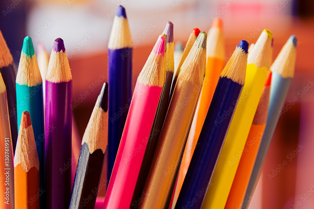 Colored Pencils in a Cup Colored Pencils in a Cup