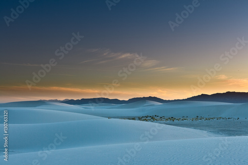 Sunset at White Sands NM