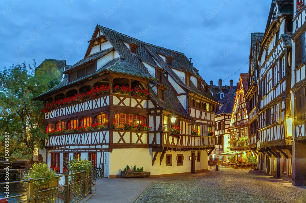 Fototapeta premium street in Strasbourg, France