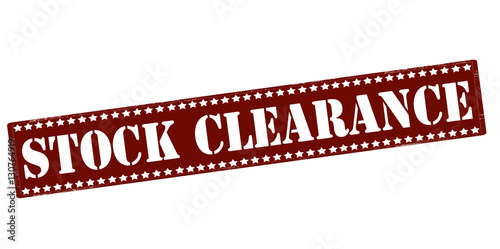 Stock clearance