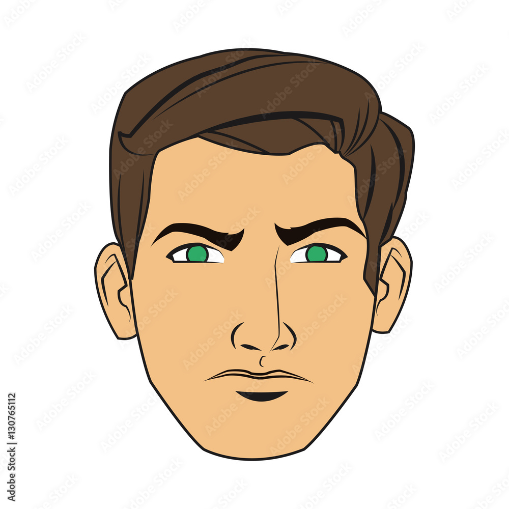 Man cartoon icon. Male avatar person people and human theme. Isolated design. Vector illustration Man cartoon icon. Male avatar person people and human theme. Isolated design. Vector illustration