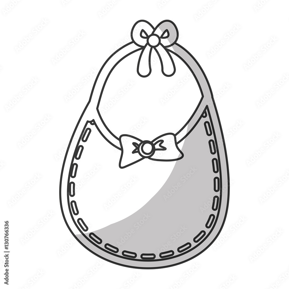 baby bib icon over white background. vector illustration baby bib icon over white background. vector illustration