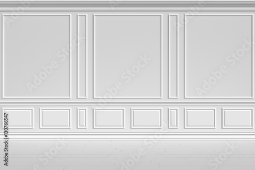 Wallpaper Mural White wall in classic style Torontodigital.ca