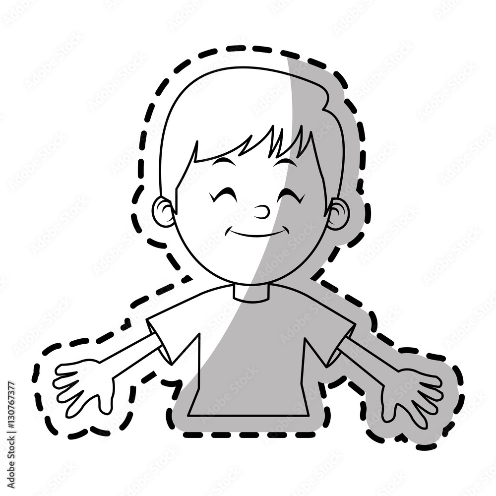 Boy cartoon icon. Kid childhood little and people theme. Isolated design. Vector illustration Boy cartoon icon. Kid childhood little and people theme. Isolated design. Vector illustration