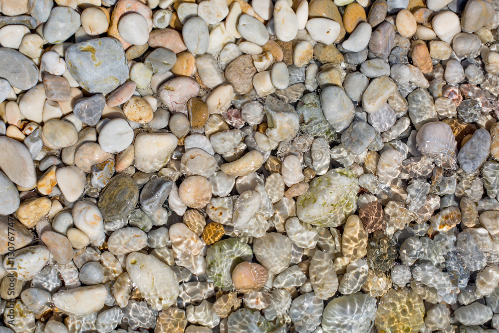 Pebble background pattern from Greece Pebble background pattern from Greece