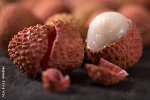 close-up of fresh lychee