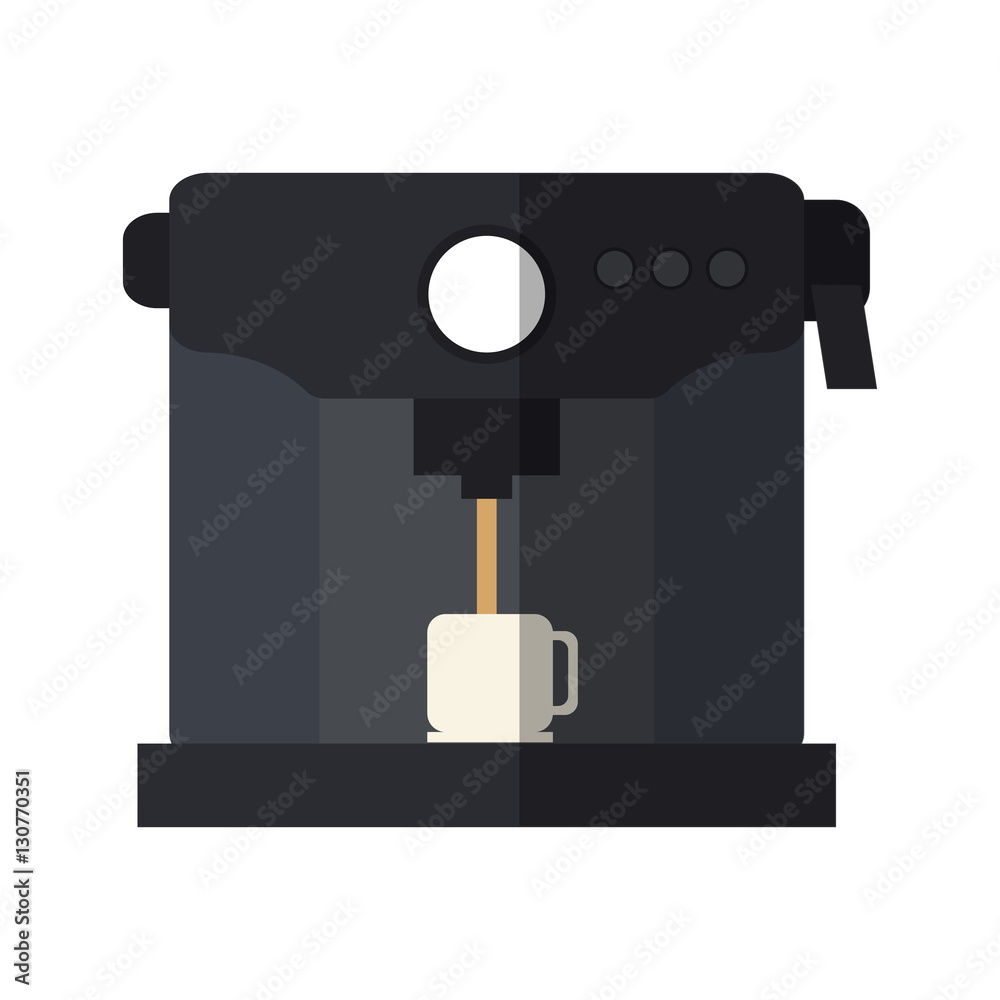 Coffee machine icon. Drink breakfast beverage and restaurant theme. Isolated design. Vector illustration Coffee machine icon. Drink breakfast beverage and restaurant theme. Isolated design. Vector illustration