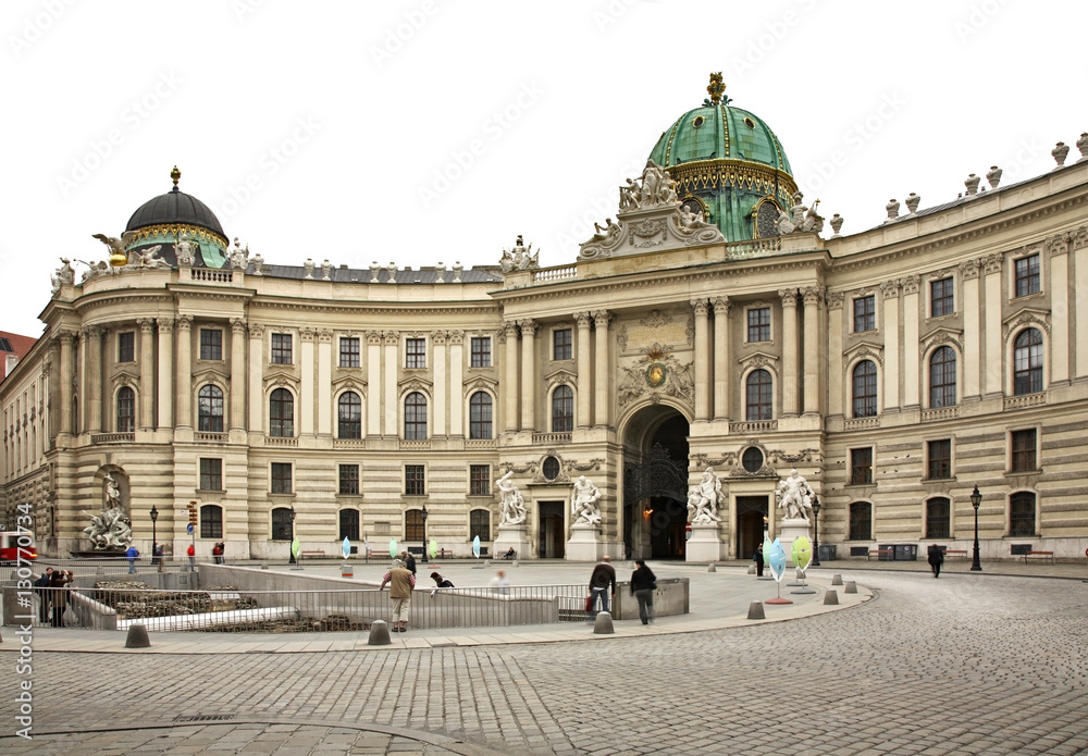 St. Michael's Wing of Hofburg Palace in Vienna. Austria 