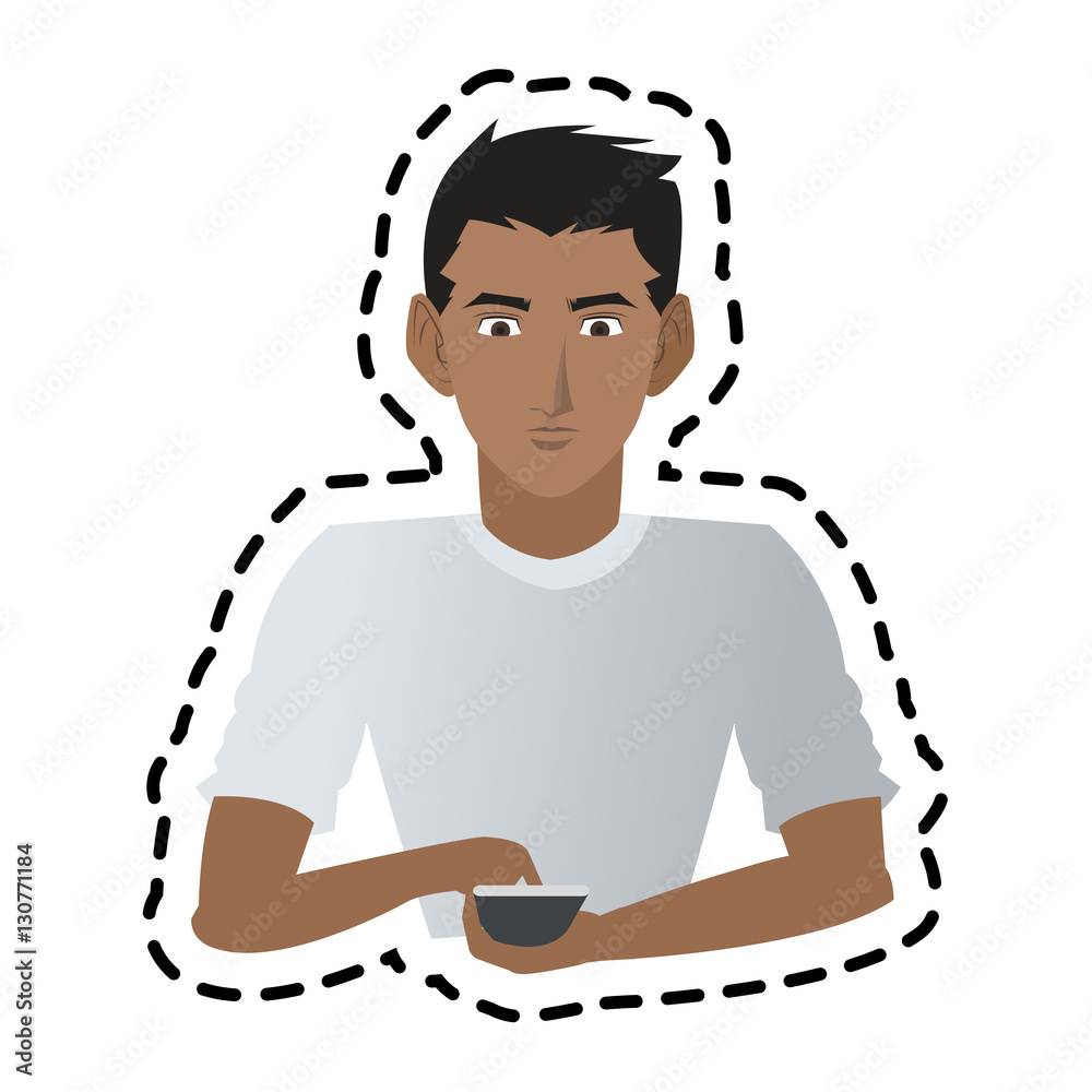 Man icon. Male avatar person people and human theme. Isolated design. Vector illustration Man icon. Male avatar person people and human theme. Isolated design. Vector illustration